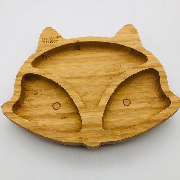 Other - Bamboo Bamboo Fox Baby/Toddler Snack Taste Plate Suction Base Yellow Bamboo UK